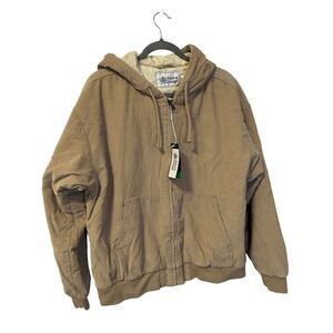 Alpine Design Corduroy Quilted Lined Relaxed Jacket Tan Sz M NWT